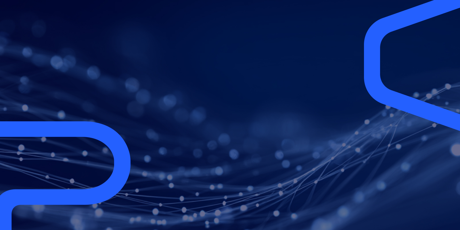Futuristic line art on a blue background